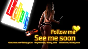 felicity_yours hot chick rides phallus
