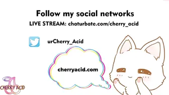 cherry_acid black-haired beauty communicates in fries
