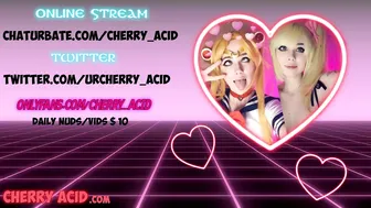 cherry_acid graceful devil with her palm rubs her vagina