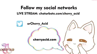 cherry_acid jumps on a toy and cums
