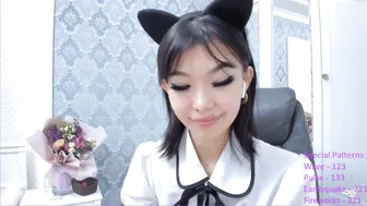lindamei dark haired babe fucks pussy