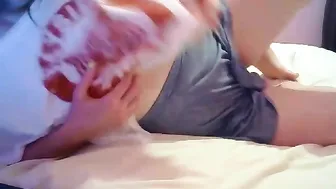 sammy cute slut caresses beautiful tits