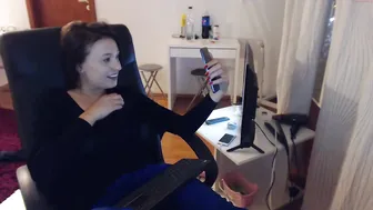 justalinusha playful flirt dancing striptease