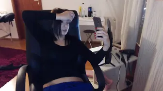 justalinusha playful flirt dancing striptease