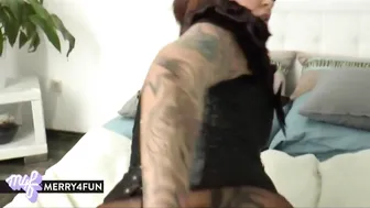 Merry4Fun thin skin sucks rubber dick