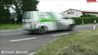 Ramona-Deluxe sexy slut caresses sex lips