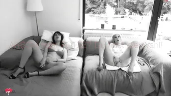 MISSMIA busty blonde licks nipples