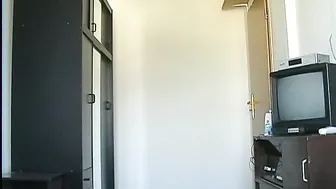 Merry4Fun hot chick fucks shaved pussy