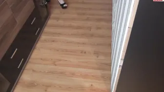 Leonie-pur a cool lady is dancing a striptease slowly