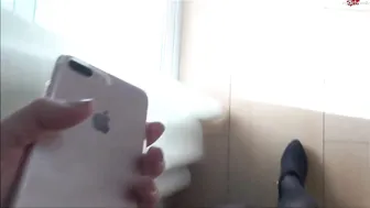 Lana-Giselle hot bitch sucks dildos