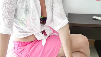 Dirty-Tina caresses his magnificent body
