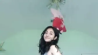 juliejoint passionate skin jumps on a dildo