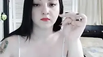 lady_studio beautiful bitch shows shaved holes