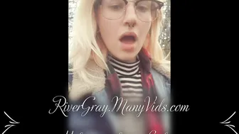 river cute babe masturbating with sex toy