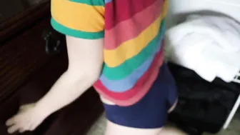 sadbaffoon charming whore sticks dildo in the vagina