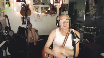 win2win openwork wench in stockings coyly changes poses and strokes shaved pussy