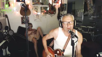 win2win openwork wench in stockings coyly changes poses and strokes shaved pussy