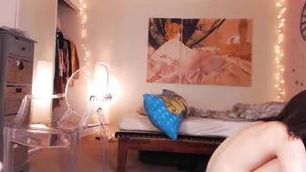 eeeveee shy chick caresses big tits
