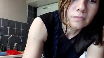 french_lolita sponge courtesan in the office spoils himself with pleasures