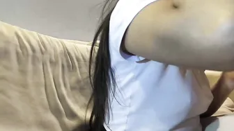 biengrossa babe in stockings passionately masturbating cunt