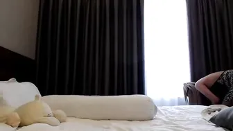 yeu_asian slut in stockings erotically takes off her panties