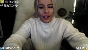 oliviaowens naughty fat lady is fondling saggy boobs