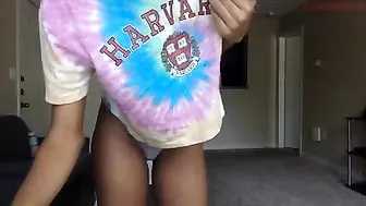 smalltitsandass pretty woman undressed in front of the camera and masturbates in the chair