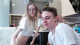 green_cryst  pretty female having fun with phallus