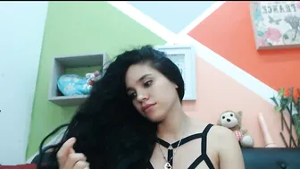 evelyn_dias  small nipple masturbating pussy sex toy