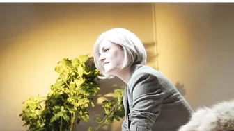 acorn_power  attractive chick diligently licks dildo