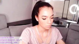 scarlett__baker  exquisite young lady caresses shaved holes