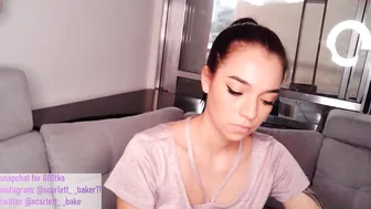 scarlett__baker  exquisite young lady caresses shaved holes