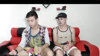 lust_and_fun  busty young lady caresses shaved cunt