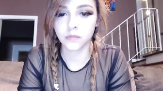 vanessaw redhead babe caresses natural tits