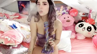 indigo_white thin skin sucks rubber dick