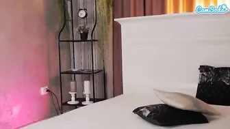 arielle skinny chick masturbates through her pussy panties