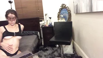 jungledrip flawless babe happily kneads huge tits