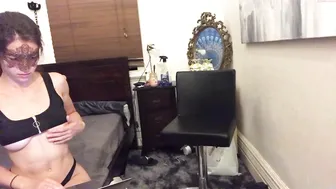 jungledrip flawless babe happily kneads huge tits