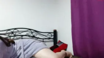 divine_luna cute blonde girl got herself a finger on the couch