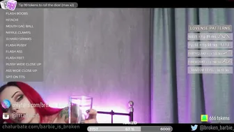 barbie_is_broken showing off her young body