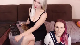 mistressnorma bitch in uniform touches nipples