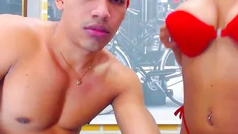 gym_model_hot small nipple masturbating pussy sex toy