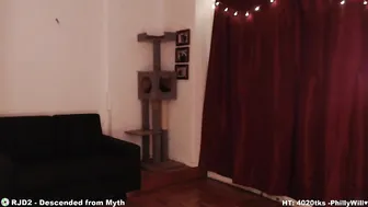 feluriann pretty lady undresses in the kitchen