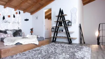 dulcemariaa sexy girl in glasses coolly playing pranks with a sex toy