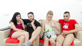 danamily naughty brunette is petting natural tits