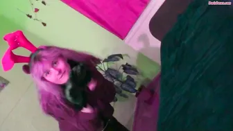 Doris Dawn slut with big tits gets naked in  private e