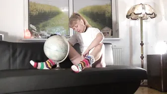 Doris Dawn brilliant bitch jerks both holes