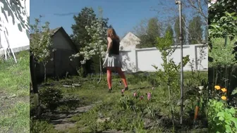 Doris Dawn hot young lady caresses big tits