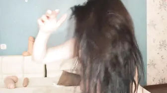mimi_natali lustful mare fucks both holes