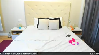 doll_lexi caresses his magnificent body